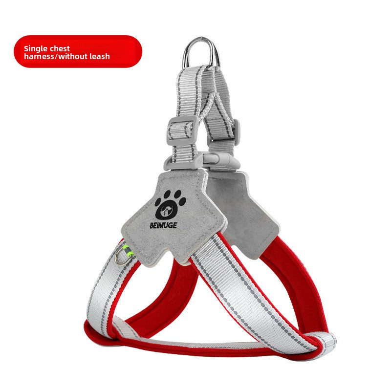 Escape-resistant reflective dog harness, ideal for everyday use