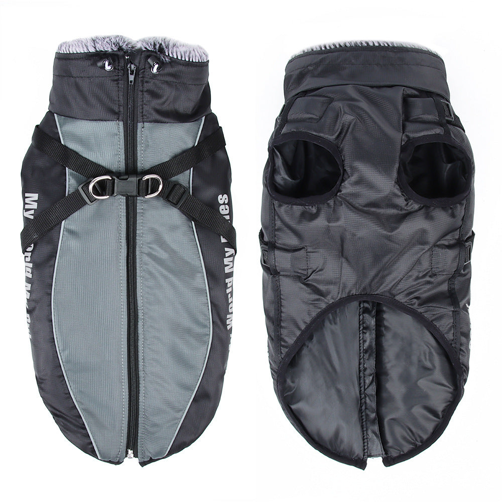 Warm reflective raincoat for large dogs, available in 9 colours, image 6