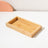 Square ceramic pet dishes on a raised bamboo feeding tray, view 10