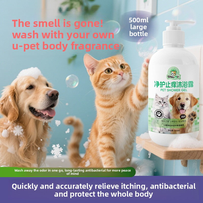 Pet Shampoo and Conditioner Gel for Itch Relief and Smooth Coats