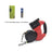Retractable dog lead with built in poo bag dispenser and 5m tape