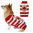 Christmas knitted dog jumper with festive pattern in Green and Black Reindeer, side view