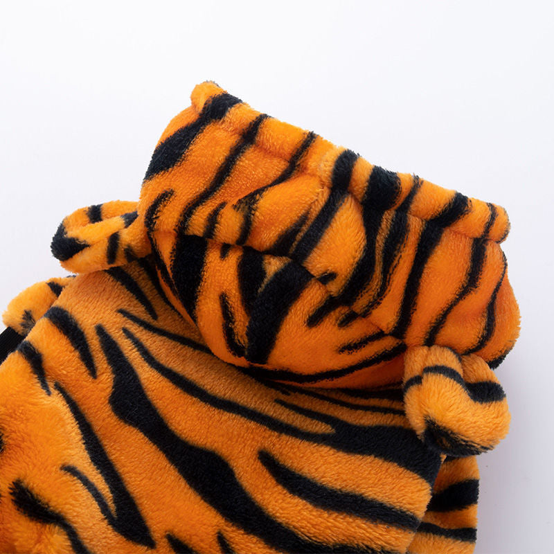 Thick padded tiger costume for small dogs, in Orange Tiger, image 4