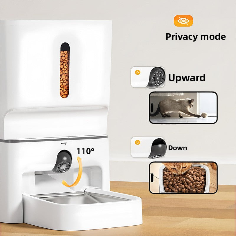 Smart 7L Automatic Pet Feeder with 2K Camera, Laser Toy and 5G WiFi App Control