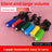 Compact USB aquarium air pump in a colourful silicone shell, view 1