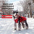 Padded dog coat with faux fur collar, available in 4 colours, image 1