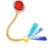 Red automatic rolling cat toy ball with dragonfly tail, photo 5