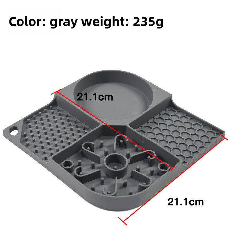 Silicone slow feeder lick mat for dogs and cats, photo 8 of 24