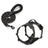 Polyester dog harness sets shown in nine bright colours