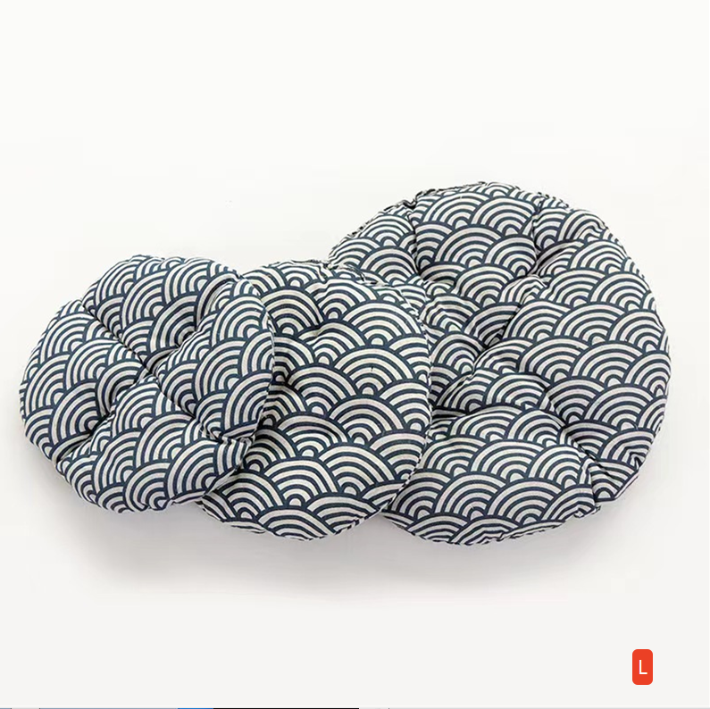 Natural cattail basket cat nest with soft pad, product image 16