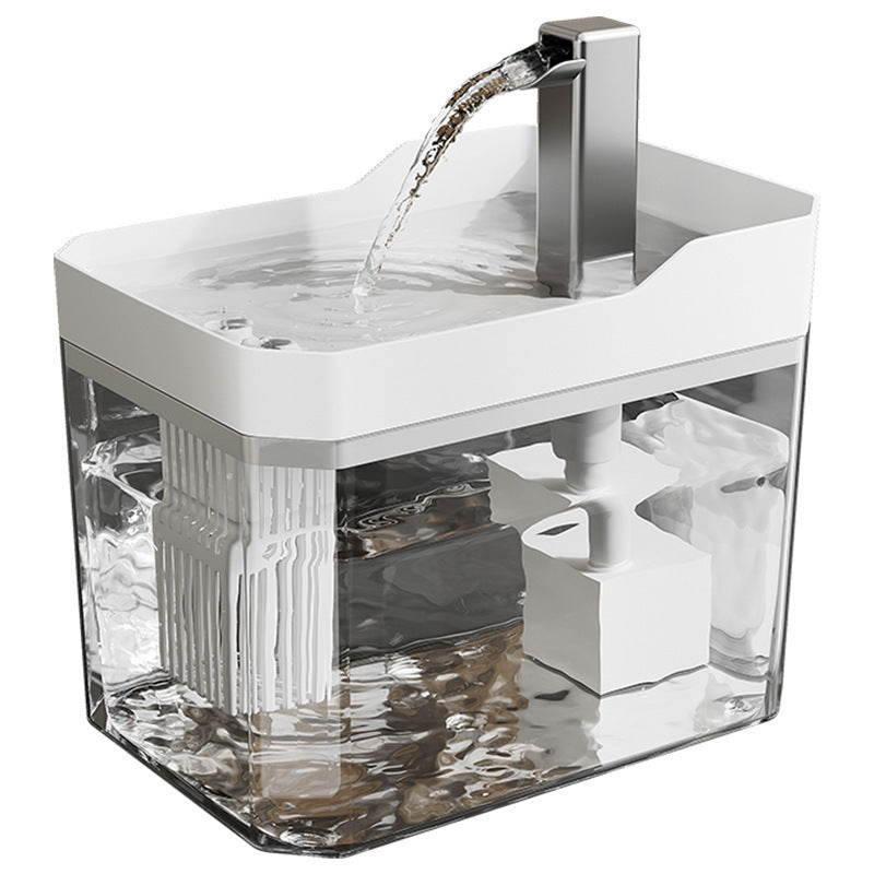 USB Automatic Pet Water Dispenser with Circulating Flow and Replaceable Cotton Filters