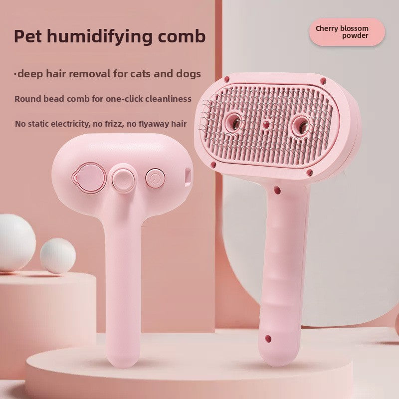 Double-Ended Spray Grooming Comb with Stainless Steel Pins