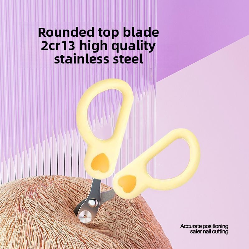 Blunt Tip Stainless Steel Nail Scissors for Cats and Small Pets