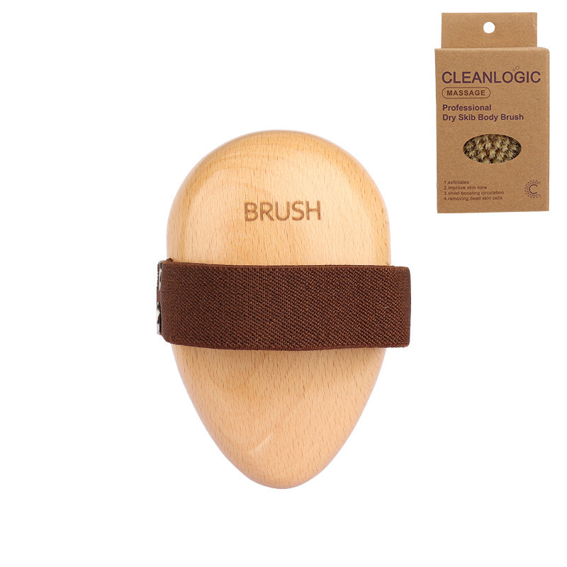 Wooden Handle Pet Bath Massage Brush with Soft Bristles