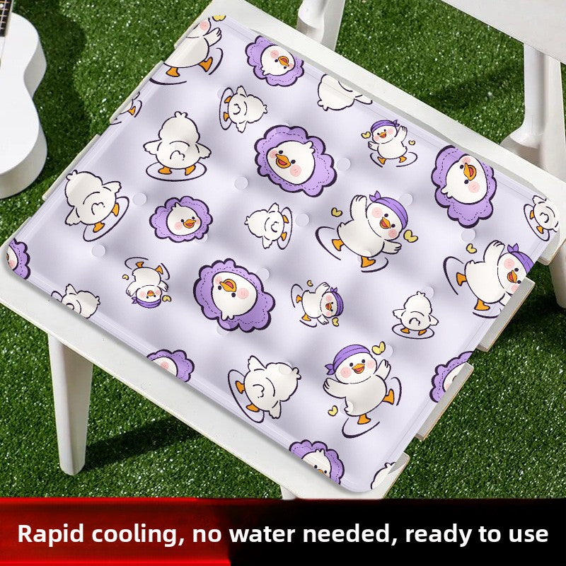 Self-cooling gel pet mat with cute print for cats and dogs, product image 4