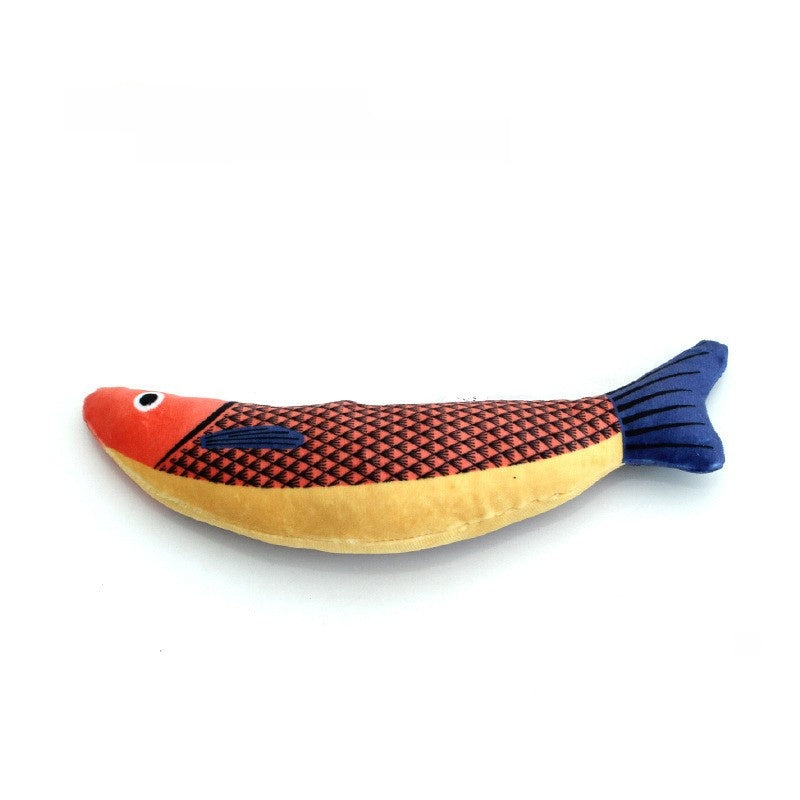 Plush swordfish cat toy for kittens and cats, view 5