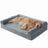 Orthopaedic dog bed with bolsters