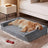 Orthopaedic dog bed with bolsters