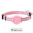 Reflective Bluetooth tracker collar for cats and small dogs in Purple Android Version, top view