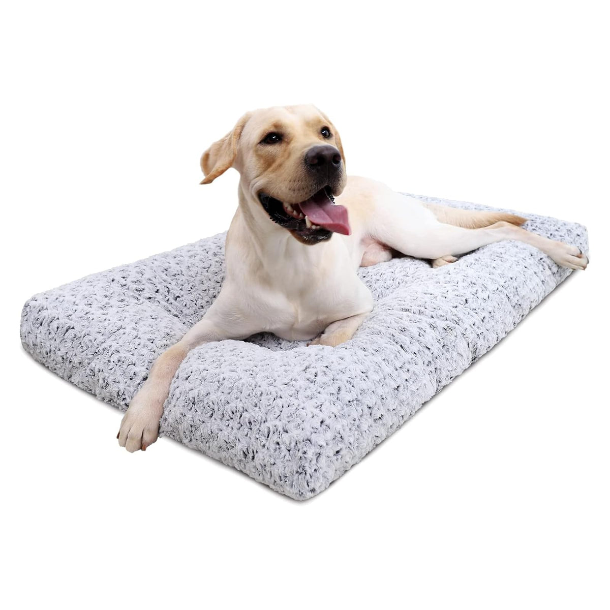 Washable Plush Dog Crate Bed for Medium Dogs, Soft Pet Mat 89 x 58 cm