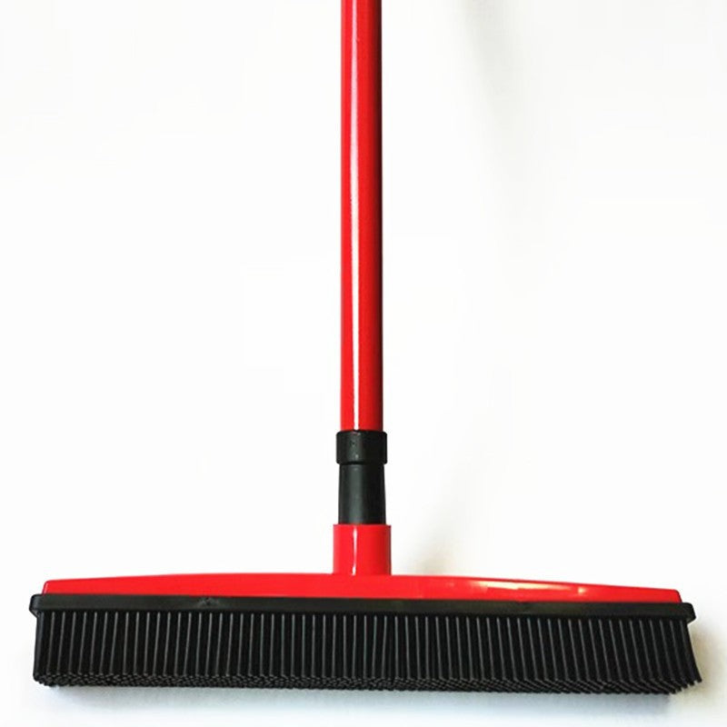 Pet Hair Removal Rubber Broom in Durable TPR for Carpets, Floors and Windows