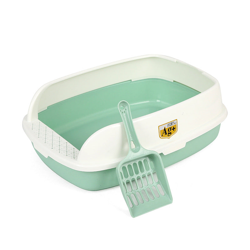 Ventilated Semi-Enclosed Cat Litter Box, Anti-Scatter Design