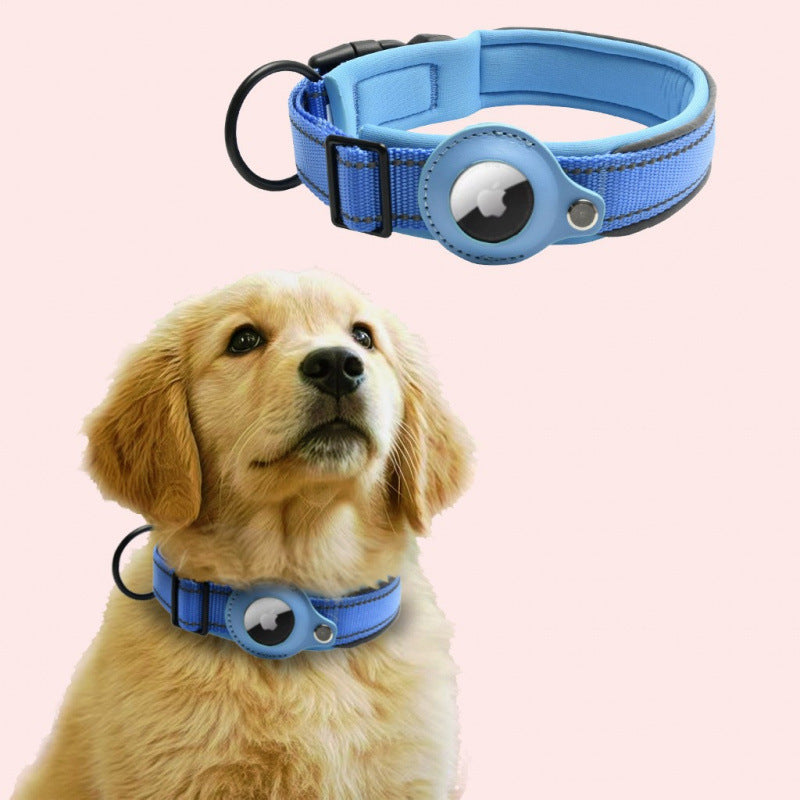 Nylon dog collar with built-in AirTag holder, tag not included, product image 22
