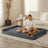 Orthopaedic dog bed with bolsters