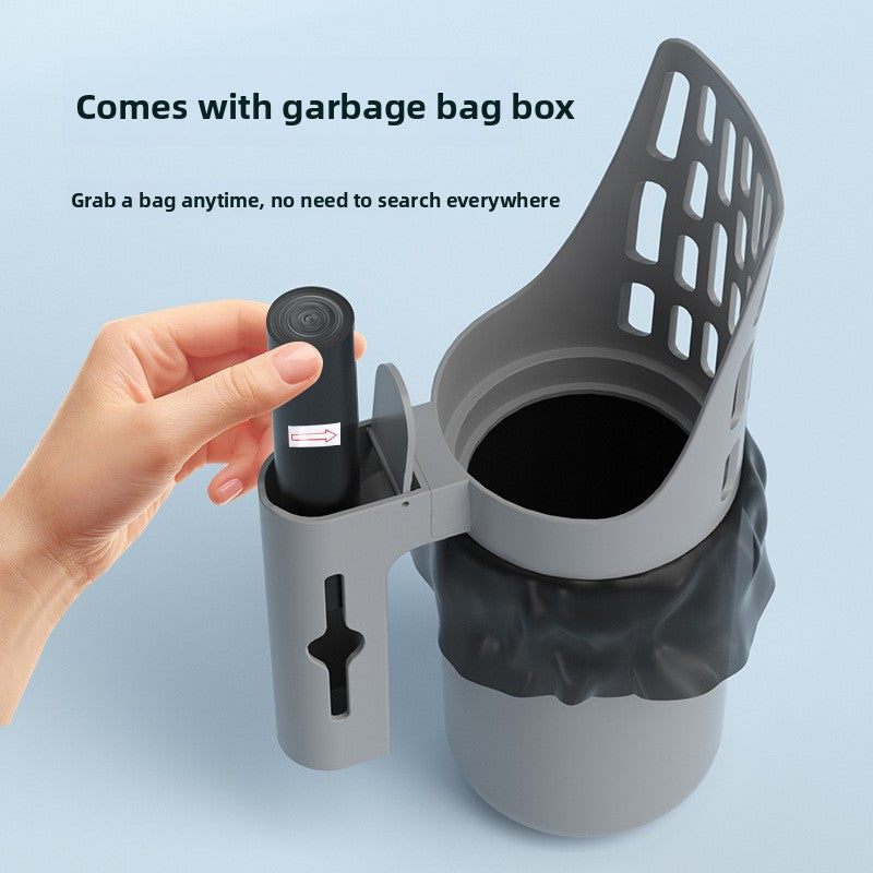 Cat Litter Scoop with Trash Can Storage Box and Bag Rolls