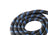 Nylon slip lead for large dogs in reflective black