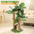 Plant style sisal cat scratching post with leaves, photo 18 of 19