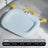 Grey gel cooling mat used in a dog kennel