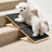 Wooden folding pet ramp ladder with non-slip surface
