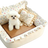 Square green washable dog bed with cooling bean mat, photo 27