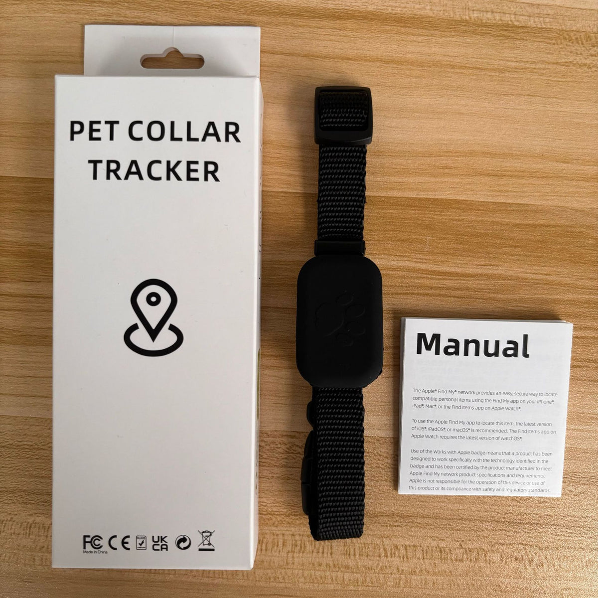 Mini Bluetooth Pet Tracker with Alarm, Anti-Lost Collar Locator