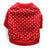 Cotton holiday pet T-shirt for small dogs and cats, close-up detail