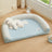 Removable washable dog bed with sponge filling, shown in 4 colours and styles