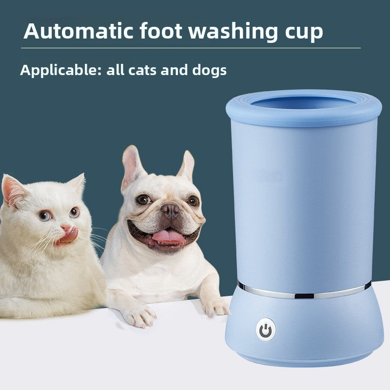 Electric Pet Foot Washing Cup that Washes and Dries Paws