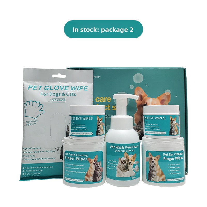 Pet Care Travel Kit, Grooming and Cleaning Set for Dogs and Cats