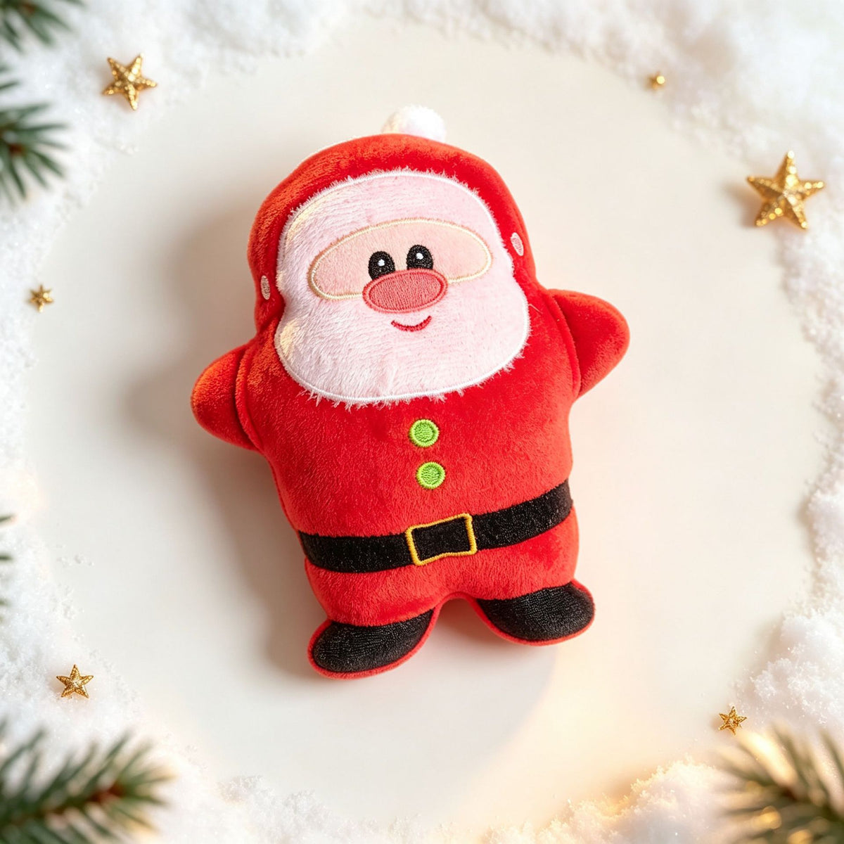 Christmas plush squeaky dog toy
