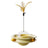 Self-Spinning Cat Turntable Toy with Feather Attachments and Weighted Tumbler Base
