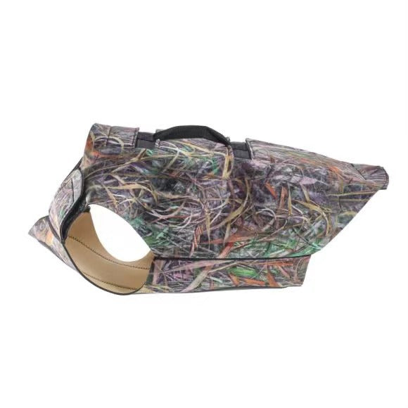 Camouflage neoprene dog vest for field and outdoor walks, view 2