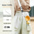 Portable dog water bottle cup with leakproof seal in Tan Flagship with Strap, close-up detail