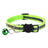 Reflective breakaway cat collar with bell in lake blue, view 10