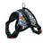 Saddle style padded dog harness in Check Saddle, front view