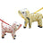 Fruit print dog raincoats in pineapple and strawberry