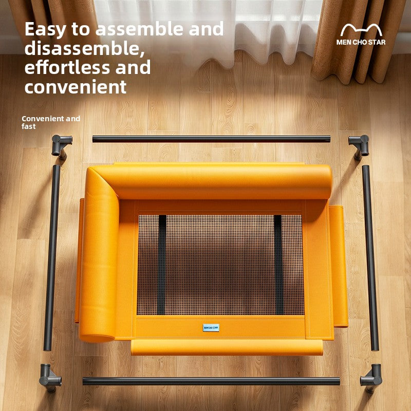Elevated Mesh Pet Bed, Breathable Raised Cot for Dogs and Cats