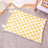 Plush cat tunnel bed with removable cover in Yellow Mat (50 x 40cm)