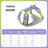 Quick-dry reflective polyester mesh dog harness in purple, product image 5