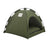 Army green semi enclosed pet tent bed for cats, view 4